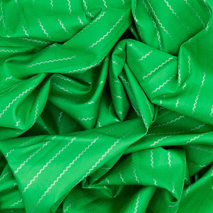 Light Green Handloom Kanchipuram Silk Saree With Veldari Stripes-Light Green