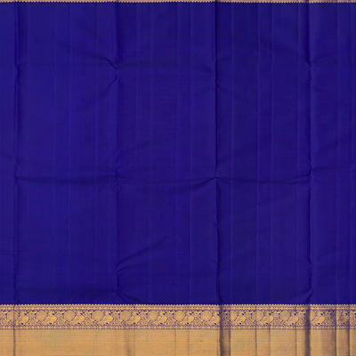 Lavender Handloom Kanchipuram Korvai Silk Saree With Zari Checks-Lavander