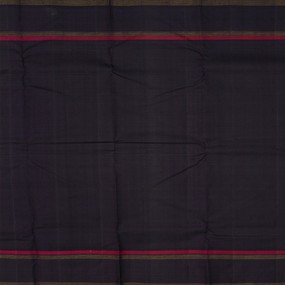 Baby Pink Handloom Kanchipuram Korvai Silk Saree With Checks-Baby Pink