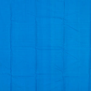 Black Handloom Kanchipuram Silk Saree With Buttas-Black