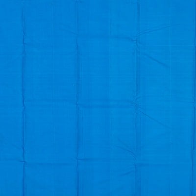 Black Handloom Kanchipuram Silk Saree With Buttas-Black