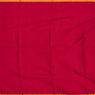 Blue Handloom Kanchipuram Silk Saree With Buttas-Blue