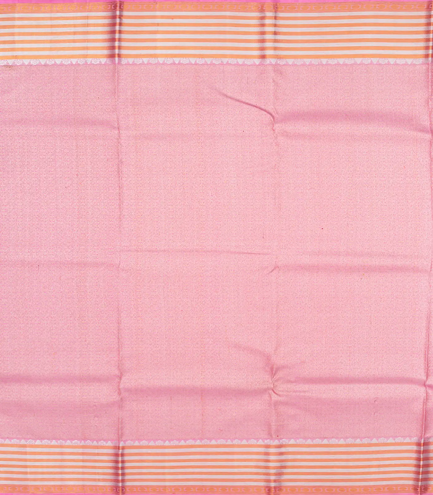 Dusty Pink Handloom Kanchipuram Silk Saree With Floral Vine Motifs-Dusty Pink