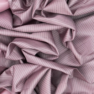 Dusty Pink Handloom Kanchipuram Silk Saree With Stripes-Dusty Pink