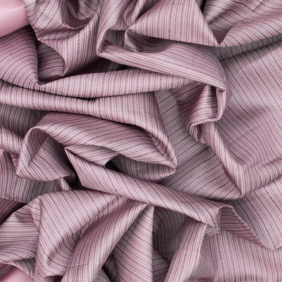 Dusty Pink Handloom Kanchipuram Silk Saree With Stripes-Dusty Pink