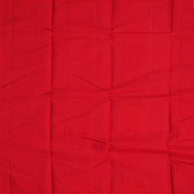 Blue Handloom Kanchipuram Korvai Silk Saree With Flower Buttas-Blue