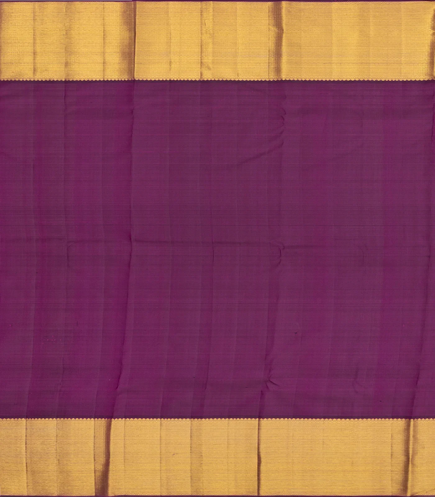 Lavender Handloom Kanchipuram Korvai Silk Saree With Floral Motifs-Lavander