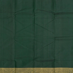 Baby Pink Handloom Kanchipuram Korvai Silk Saree With Green Border-Baby Pink