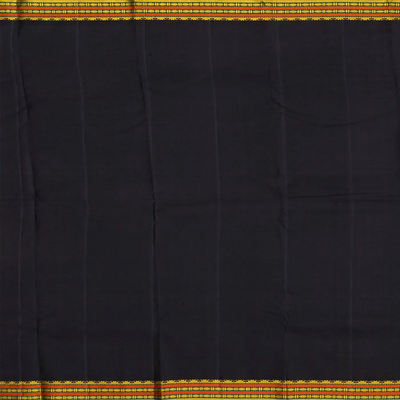 Oil Mustard Handloom Kanchipuram Korvai Silk Saree With Stripes-OIL MUSTARD