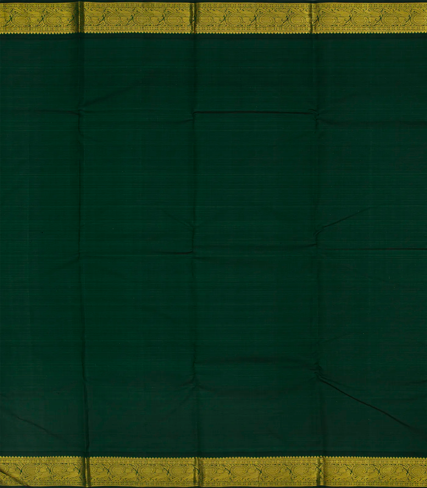 Hot Pink Handloom Kanchipuram Korvai Silk Saree With Coin Motifs-Hot Pink