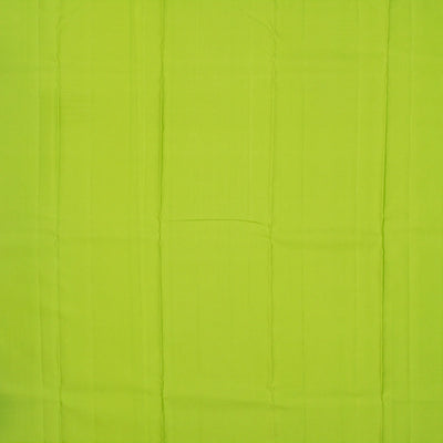 Light Green Handloom Kanchipuram Silk Saree With Leaf Motifs-Light Green