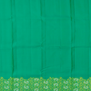 Purple Handloom Kanchipuram Silk Saree With Floral Buttas-Purple