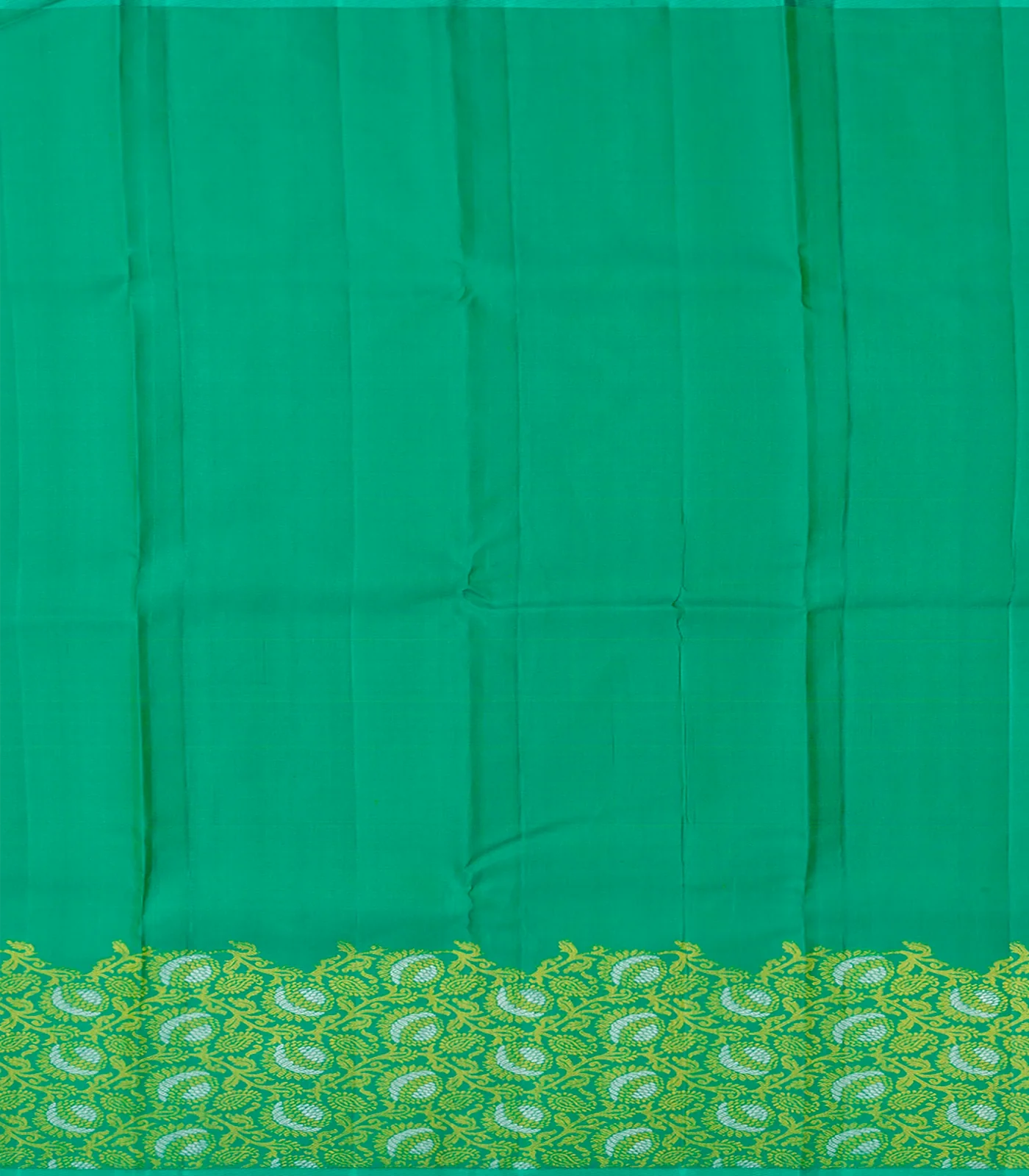 Purple Handloom Kanchipuram Silk Saree With Floral Buttas-Purple