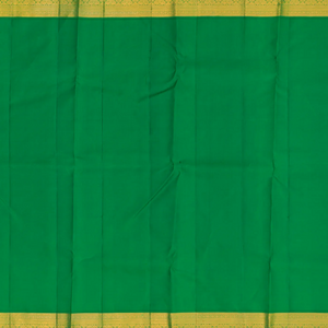 Red Handloom Kanchipuram Korvai Silk Saree Peacock Motifs-Red