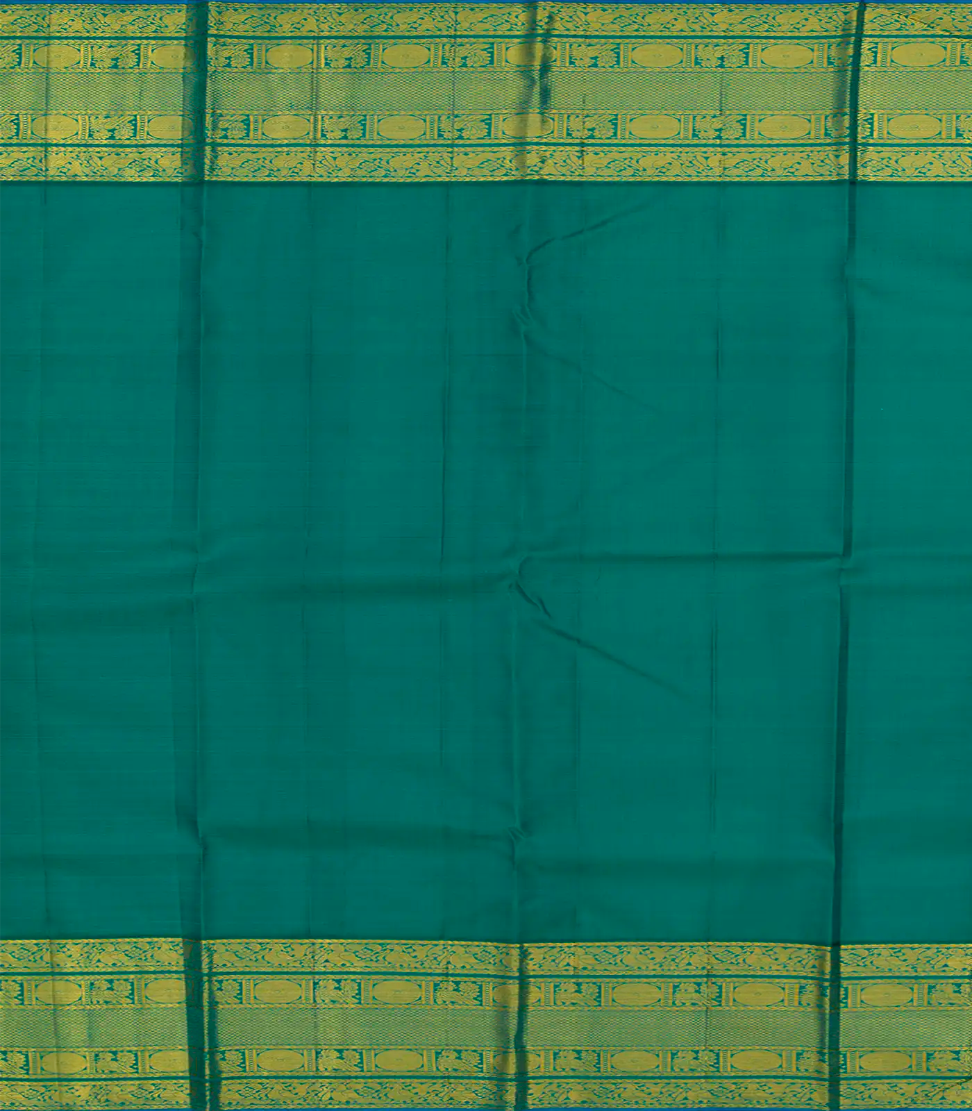 Bubble-gum Pink Handloom Kanchipuram Korvai Silk Saree With Checks & Buttas-BubbleGum Pink