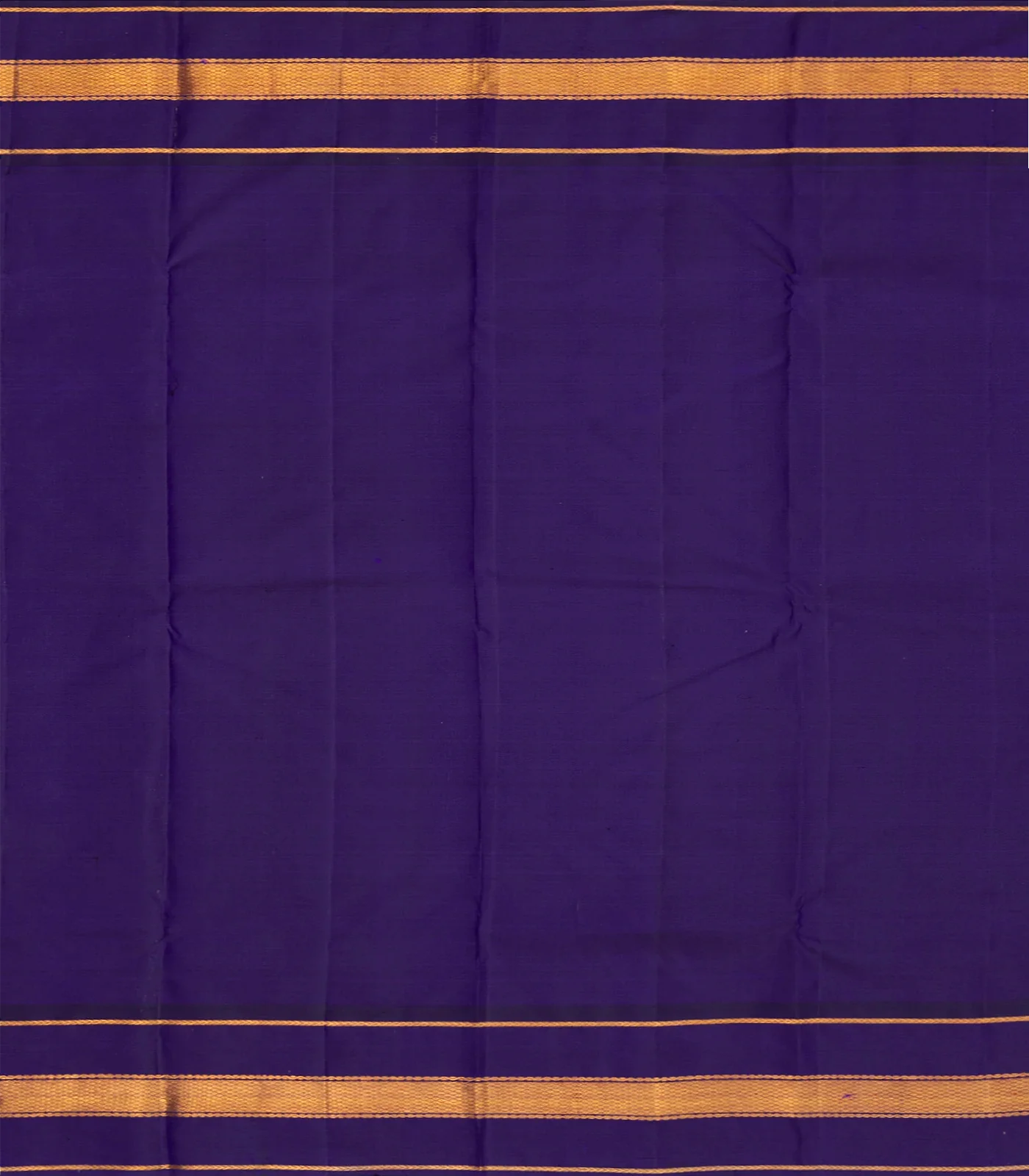 Baby Pink Handloom Kanchipuram Korvai Silk Saree With Purple Border-Baby Pink