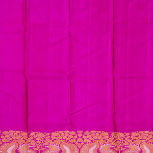 Turquoise Handloom Kanchipuram Korvai Silk Saree With Mango Buttas-Turquoise