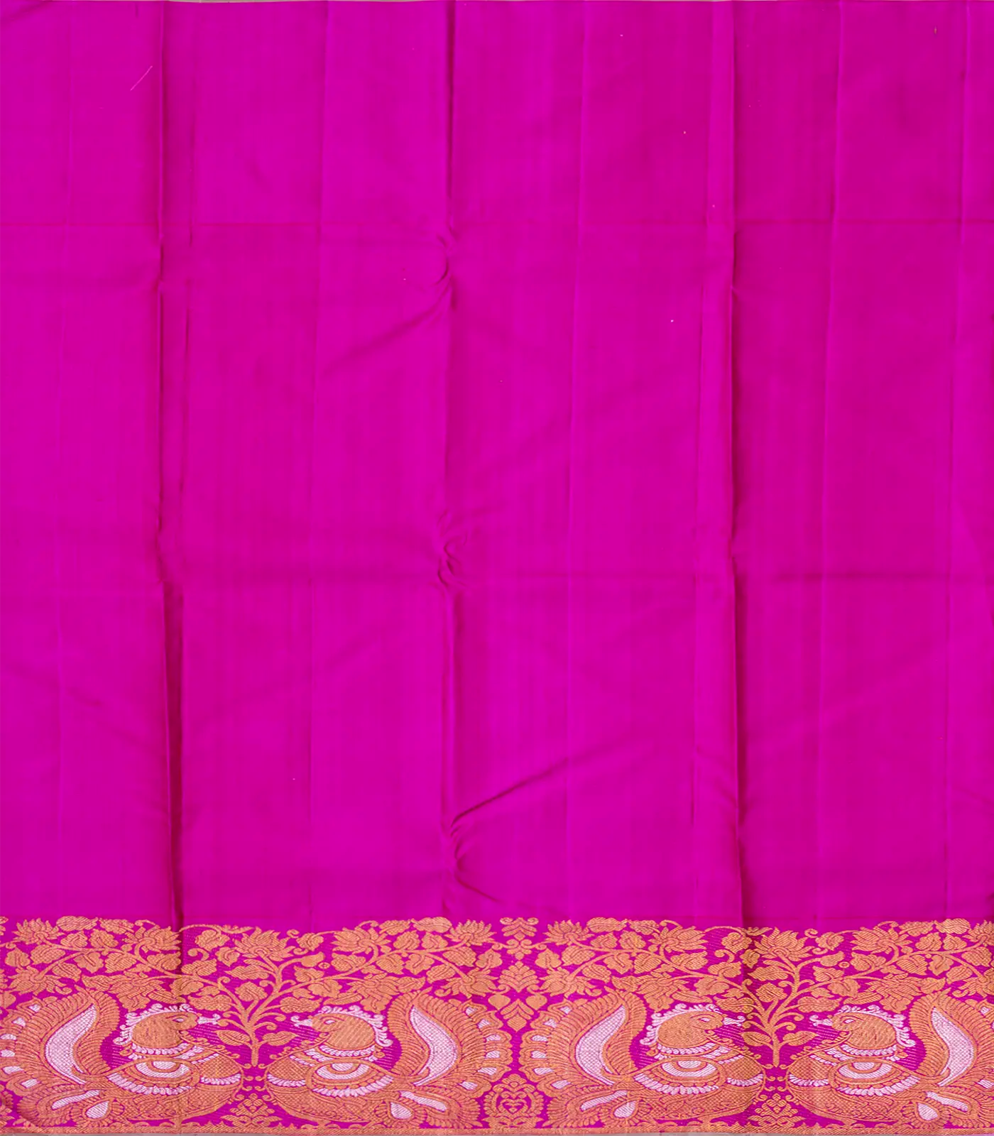 Turquoise Handloom Kanchipuram Korvai Silk Saree With Mango Buttas-Turquoise