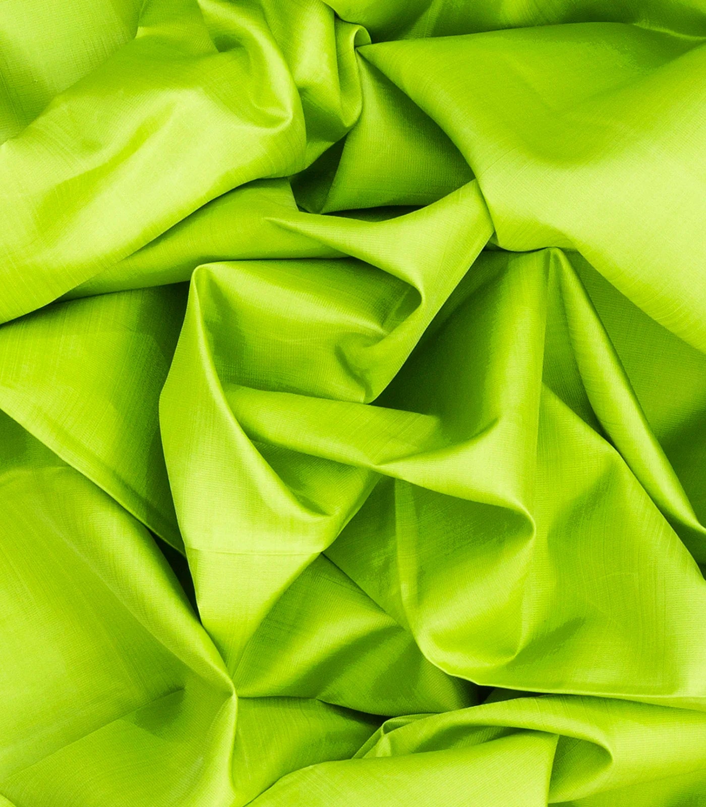 Light Green Handloom Kanchipuram Korvai Silk Saree With Blue Border-Light Green