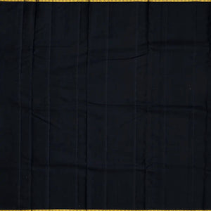 Turquoise Handloom Kanchipuram Korvai Silk Saree With Checks-Turquoise