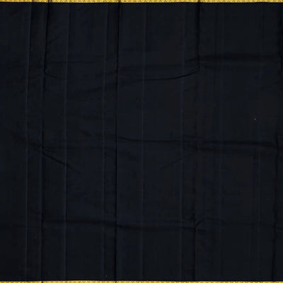 Turquoise Handloom Kanchipuram Korvai Silk Saree With Checks-Turquoise