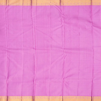 Aquamarine Handloom Kanchipuram Korvai Silk Saree Zari Stripes-Aquamarine