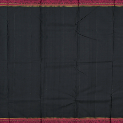 Baby Pink Handloom Kanchipuram Korvai Silk Saree With Floral Jaal Motifs-Baby Pink