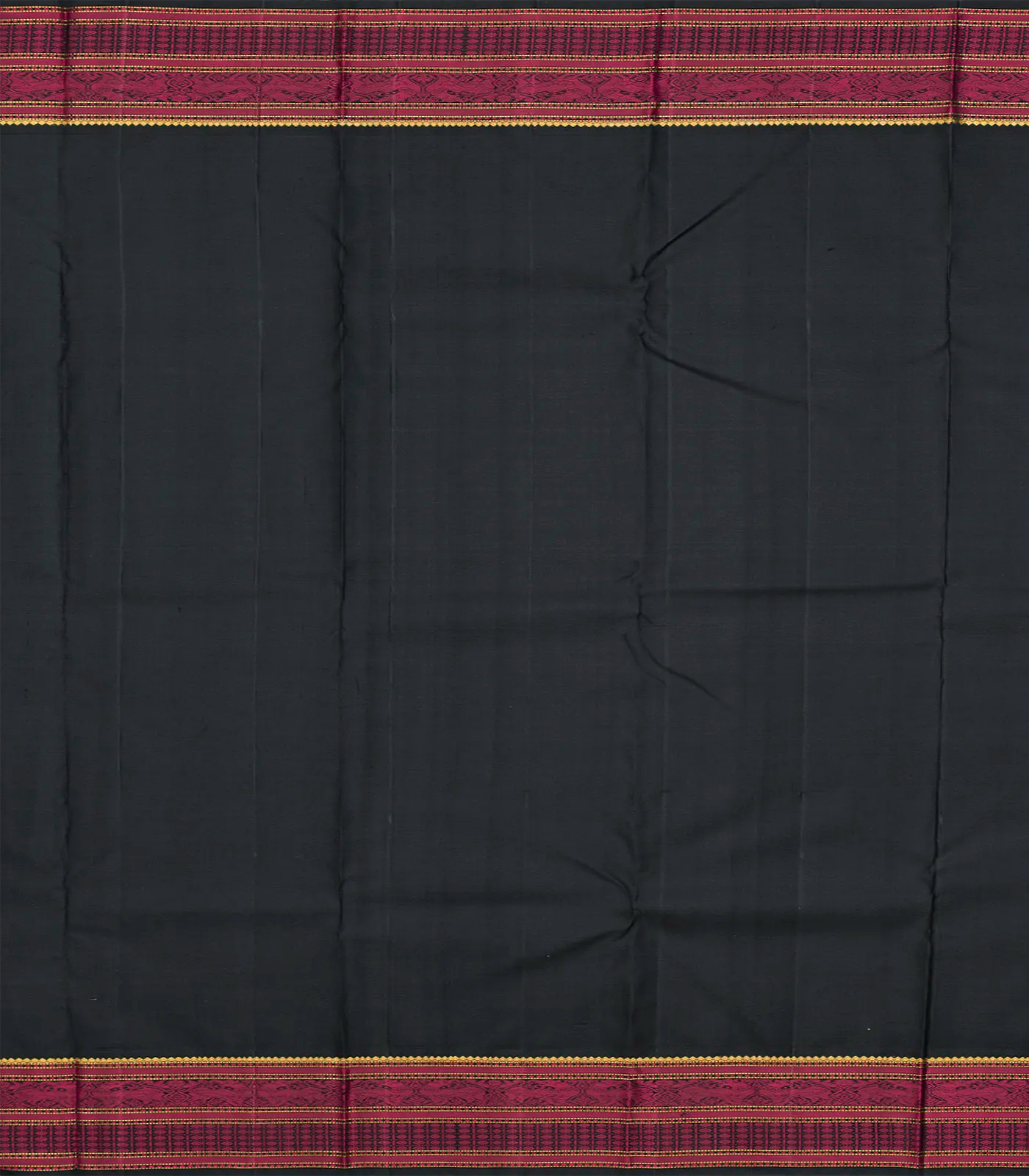 Baby Pink Handloom Kanchipuram Korvai Silk Saree With Floral Jaal Motifs-Baby Pink