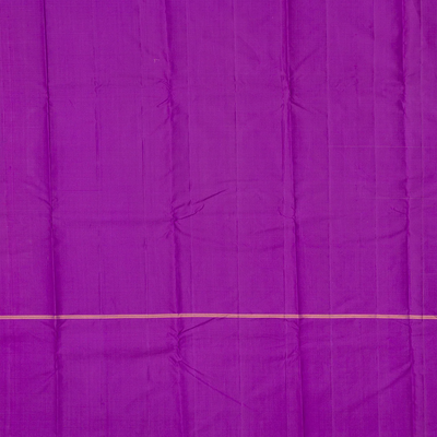 Yellow Handloom Kanchipuram Korvai Silk Saree With Checks-Yellow