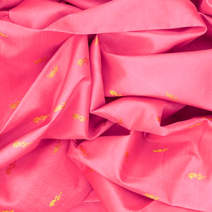 Baby Pink Handloom Kanchipuram Korvai Silk Saree With Mango Buttas-Baby Pink