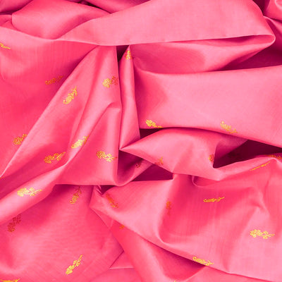 Baby Pink Handloom Kanchipuram Korvai Silk Saree With Mango Buttas-Baby Pink