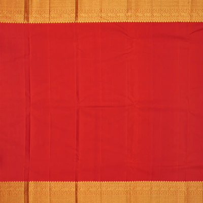 Baby Pink Handloom Kanchipuram Korvai Silk Saree With Floral Motifs-Baby Pink