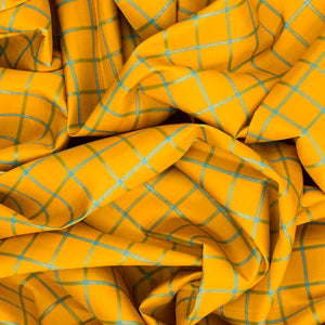 Yellow Handloom Kanchipuram Korvai Silk Saree With Meena Checks-Yellow