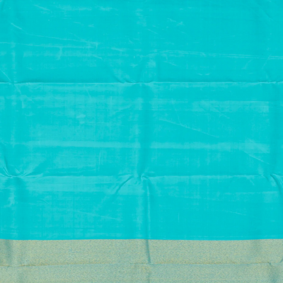 Yellow Handloom Kanchipuram Korvai Silk Saree With Meena Checks-Yellow