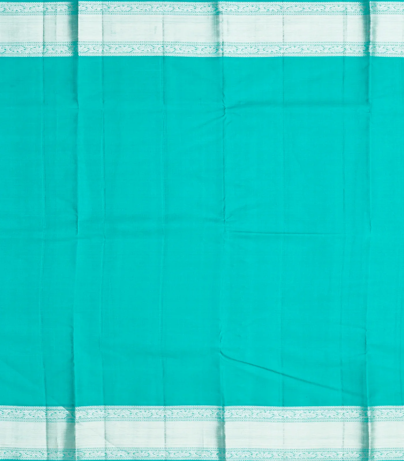 Peach Handloom Kanchipuram Korvai Silk Saree With Zari Checks-Peach