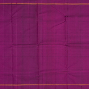 Red Handloom Kanchipuram Silk Saree With Checks-Red