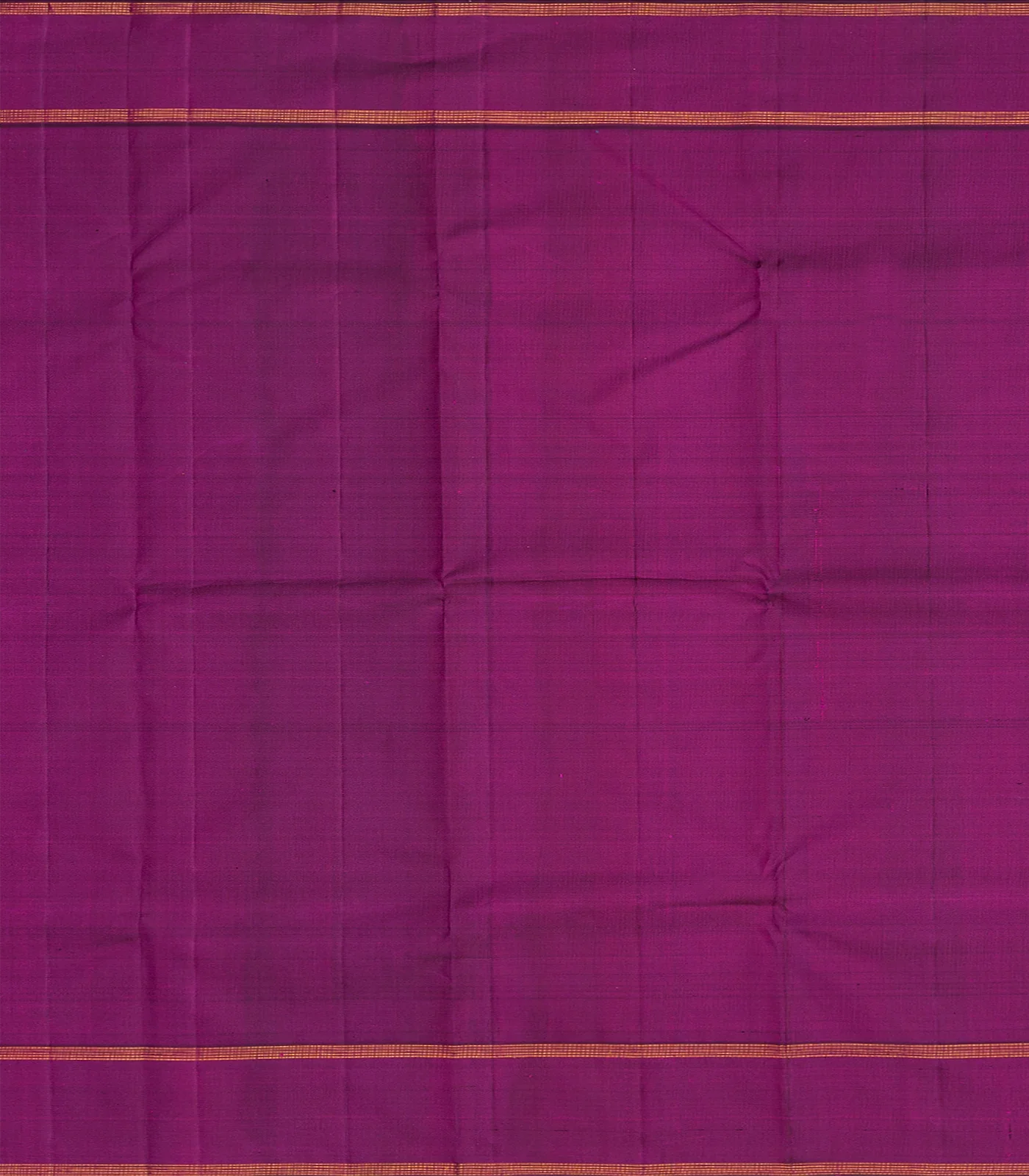 Red Handloom Kanchipuram Silk Saree With Checks-Red