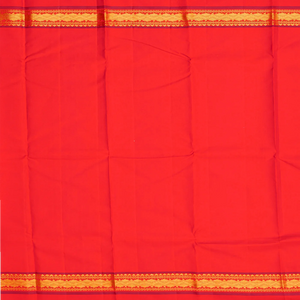 Light Pink Handloom Kanchipuram Korvai Silk Saree With Stripes-Pink