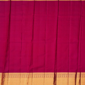 Turquoise Handloom Kanchipuram Korvai Silk Saree With Checks-Turquoise