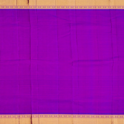 Turquoise Handloom Kanchipuram Korvai Silk Saree With Zari Checks-Turquoise