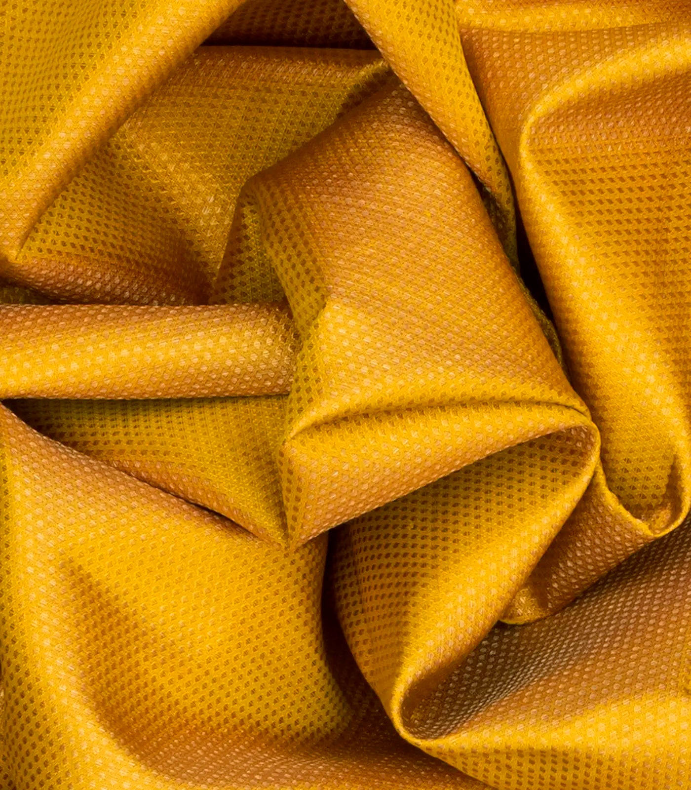 Yellow Handloom Kanchipuram Silk Saree With Meena Floral Motifs-Yellow