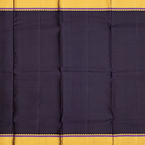 Cream Handloom Kanchipuram Plain Korvai Silk Saree-Cream