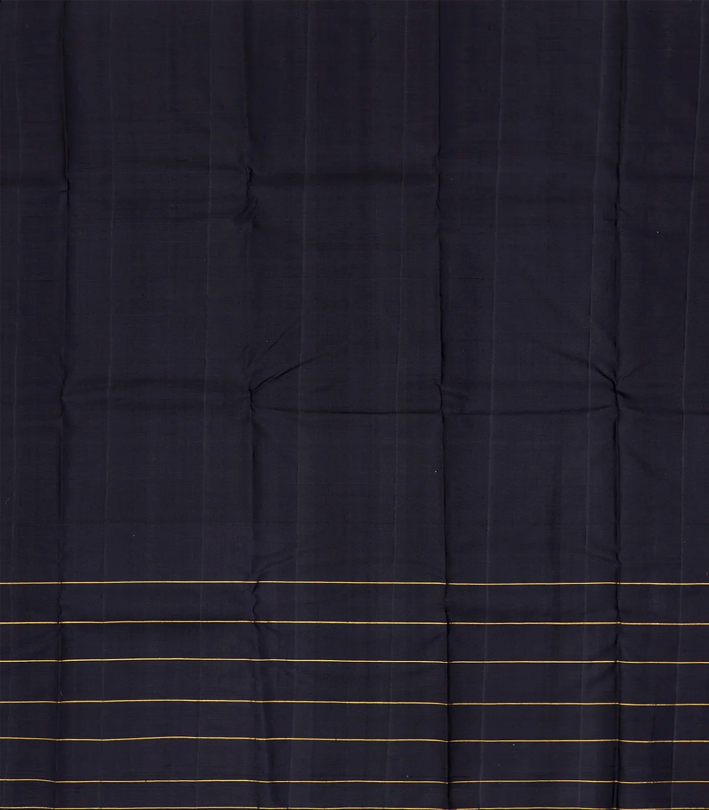 Orange Handloom Kanchipuram Korvai Silk Saree With Checks-Orange