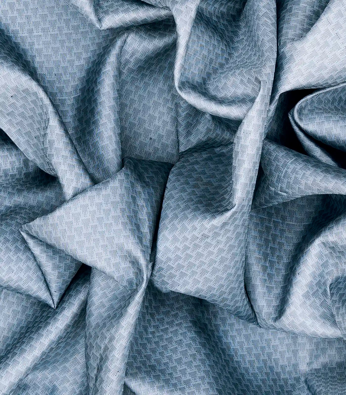 Grey Handloom Kanchipuram Silk Saree With Temple Motifs-Grey