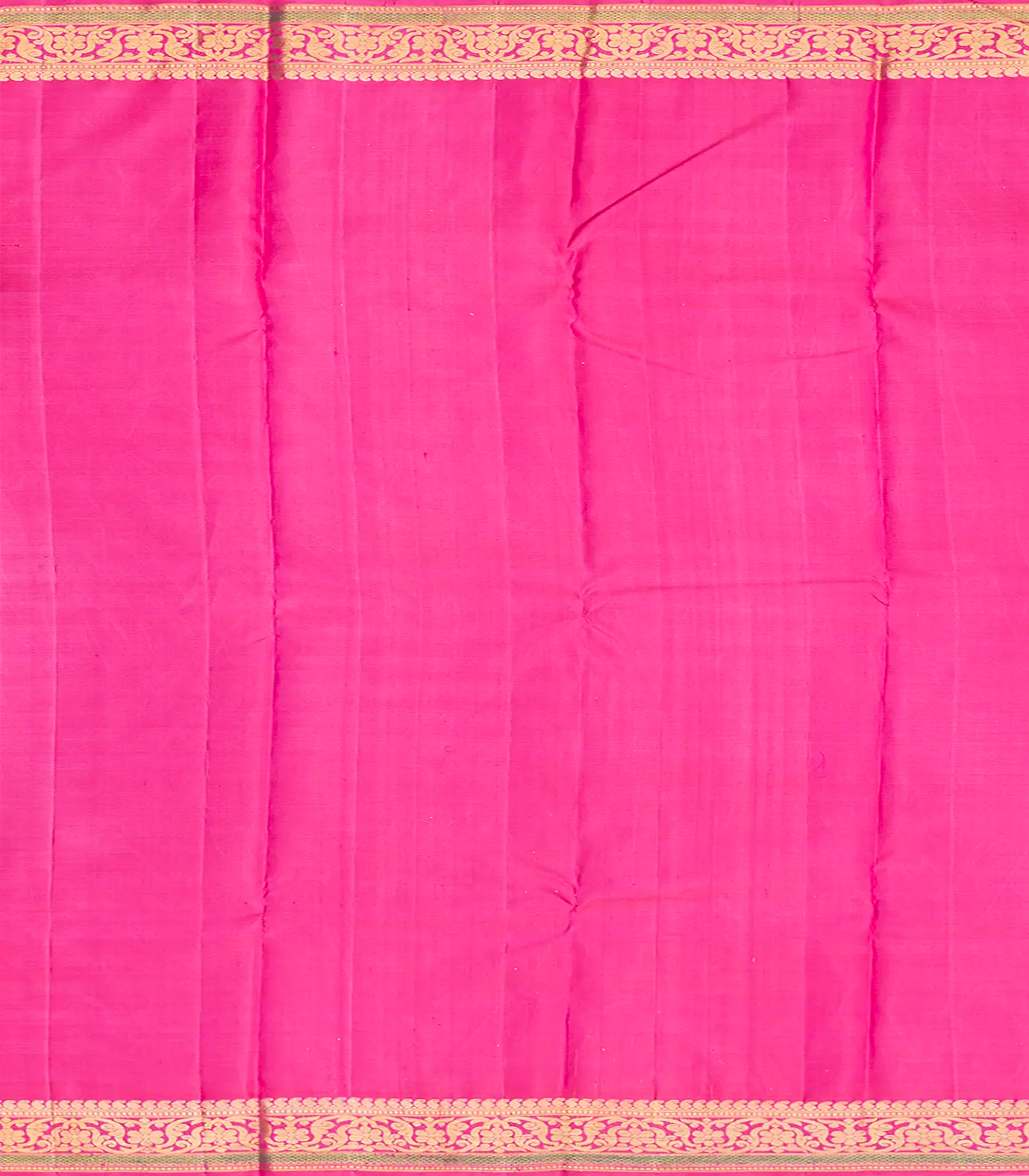Pink Handloom Kanchipuram Silk Saree With Floral Buttas-Pink