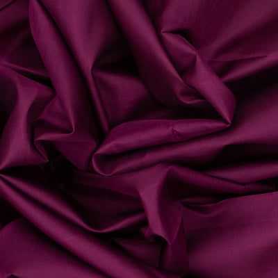 Maroon Handloom Kanchipuram Korvai Silk Saree With Pink Border-Maroon