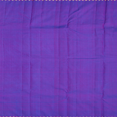 Green Handloom Kanchipuram Silk Saree With Zari Stripes-Green