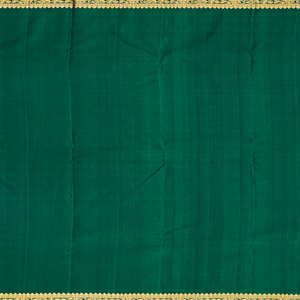 Maroon Handloom Kanchipuram Silk Saree With Mango Stripes-Maroon