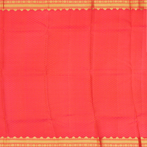 Green Handloom Kanchipuram Silk Saree With Floral Motifs-Green