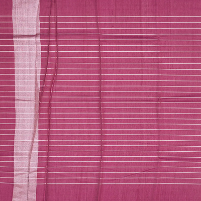 Dusty Pink Handloom Kanchipuram Silk Saree With Checks-Dusty Pink